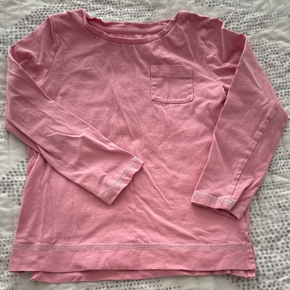 Joe Fresh Pink Kids Long Sleeve Shirt